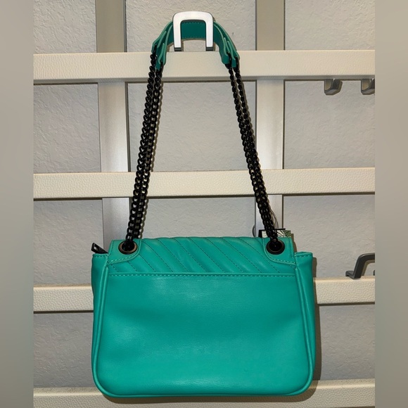 NWT Badgley Mischka Teal Blue/Green Crossbody Handbag Purse - Picture 2 of 6